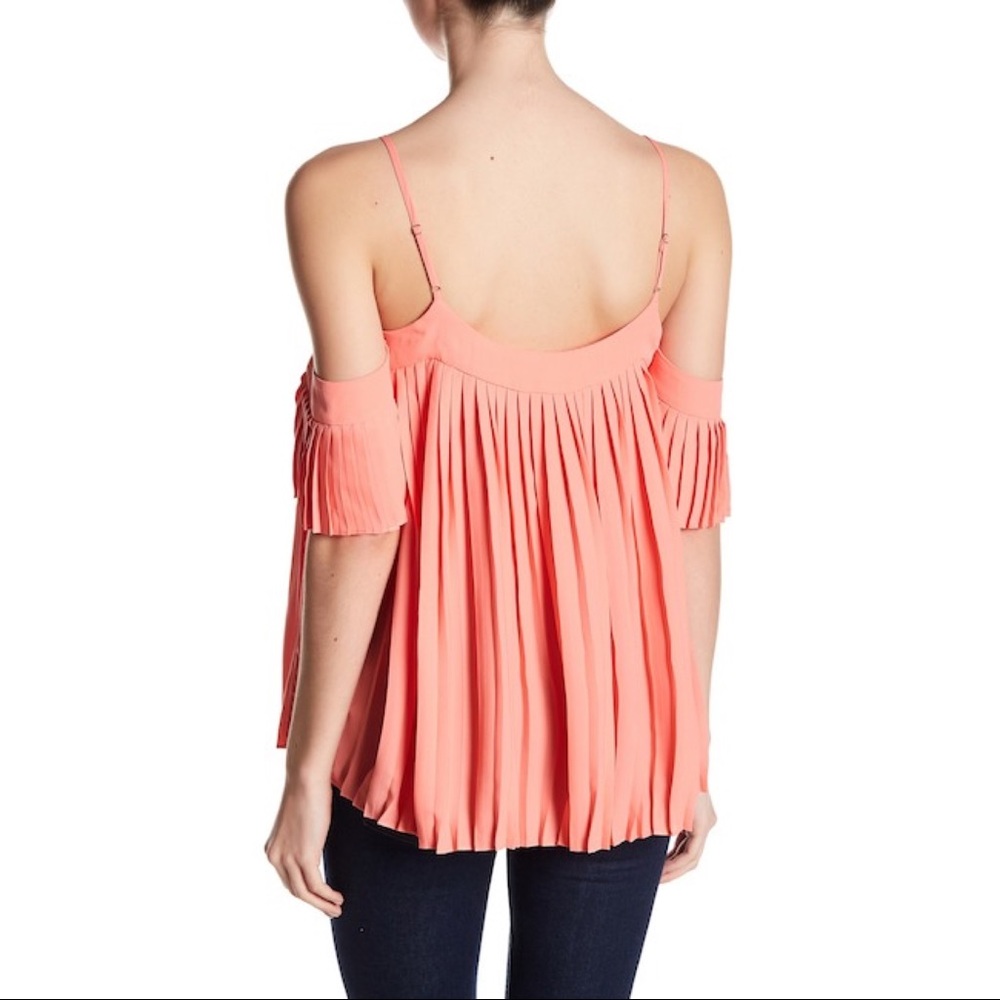1. State Elbow Length Sleeve Cold Shoulder Top!. - Picture 2 of 2